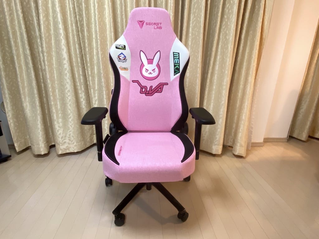 secretlab titan overwatch d.vaピンク 正面