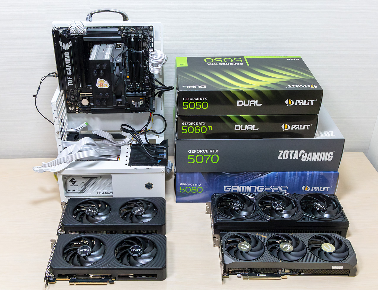 今回のテスト系デスクトップPCの構成